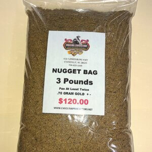 Paydirt - Bag 3 Pound Bag Small Nugget Bag (0.70 Grams +-) (USPS Flat Rate Shipping Approx. $10.60)