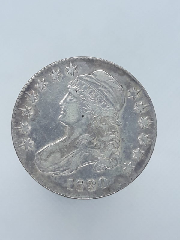 1830 CAPPED BUST HALF B16 OBV