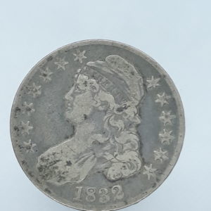 1832 CAPPED BUST HALF B3 OBV