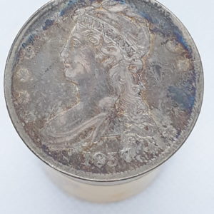 1837 CAPPED BUST HALF B13 OBV