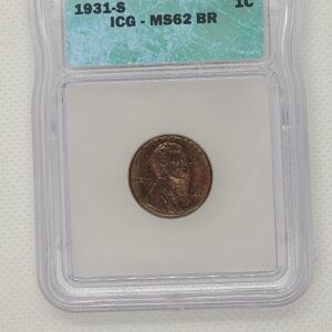 1931-S ICG - MS62 BR LINCOLN CENT