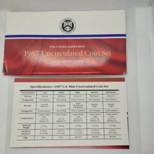 1987 United States Mint Uncirculated Coin Set
