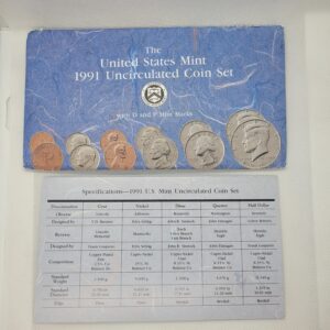 1991 United States Mint Uncirculated Coin Set