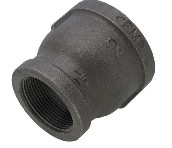 2" x 1-1/2" Black Reducing Bell Coupling