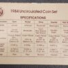 1984 United States Mint Uncirculated Coin Set