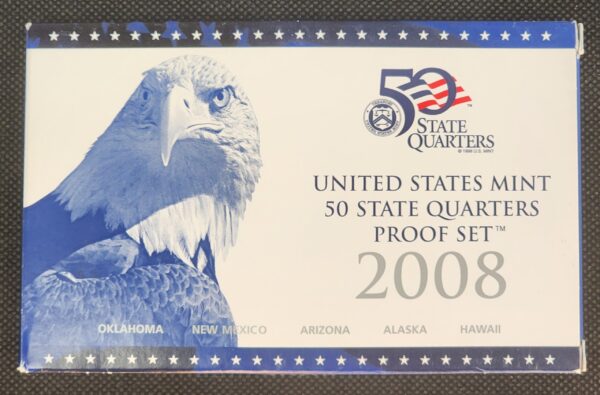 2008 United States Mint 50 State Quarter Proof Set
