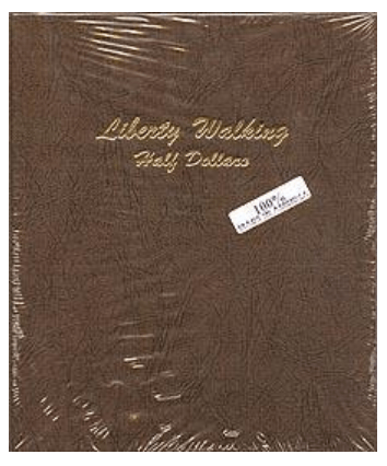 Liberty Walking Half Dollars Dansco Album #7160