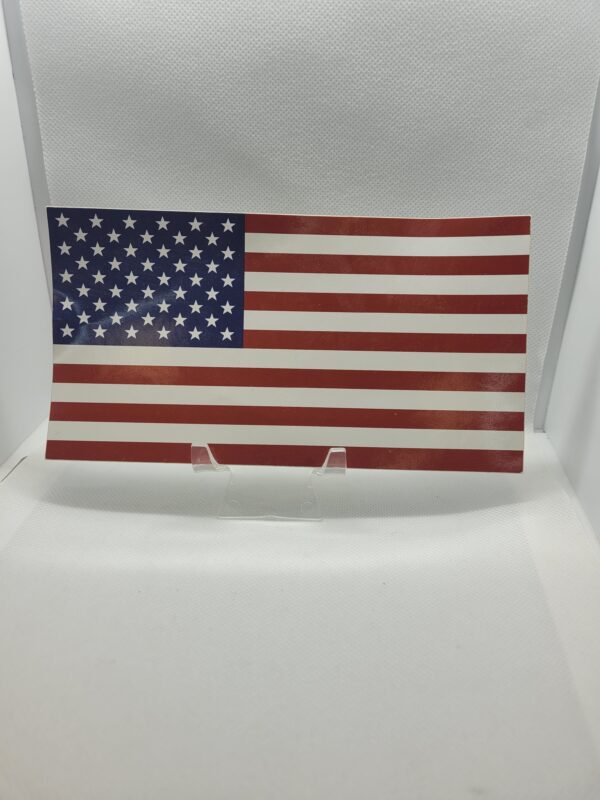 "AMERICAN FLAG" Vinyl Window Sticker 4" x 7 1/4"