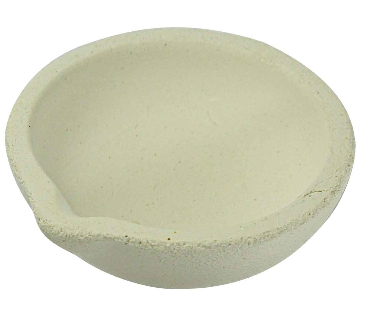 3" Alumina Ceramic Pot - Round, Max Temp. 2500 Deg. F