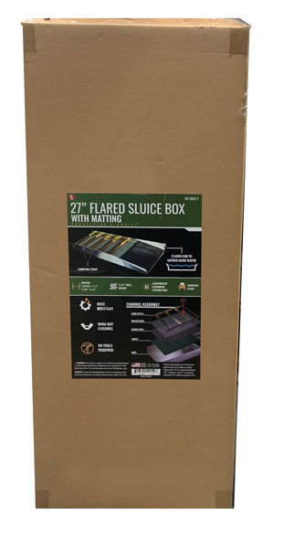 27" Aluminum Fix/Flared Sluice Box