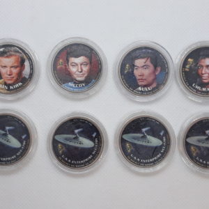 Star Trek - 50th Anniversary Colorized Half Dollars - 8 Coins