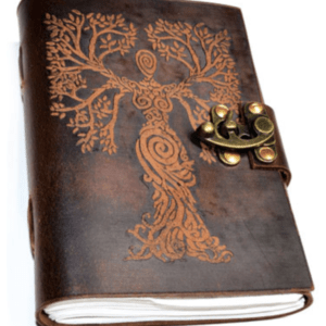 Tree Woman Leather Book