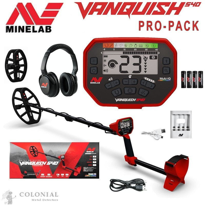 Minelab Vanquish 540 Pro Pack Detector with Coils and Pro-Find 20 Pinpointer